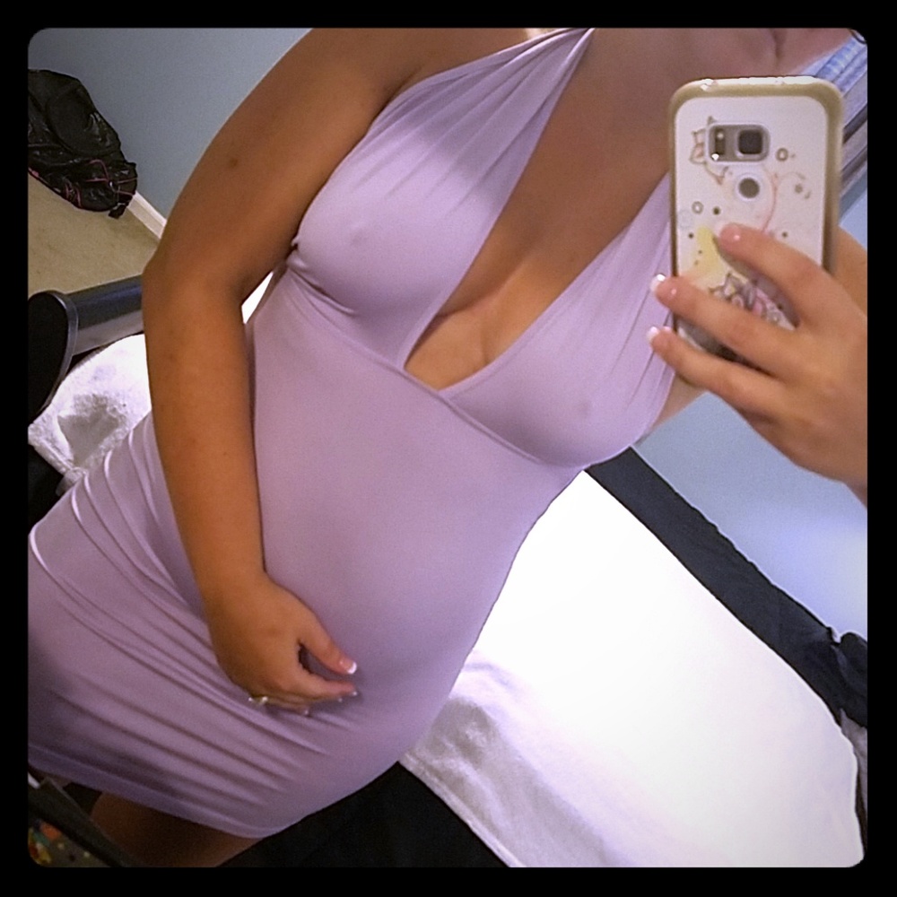 NWT Halter Bodycon Mini Dress sz L